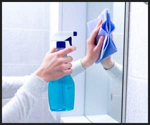 Using Mirror Cleaner